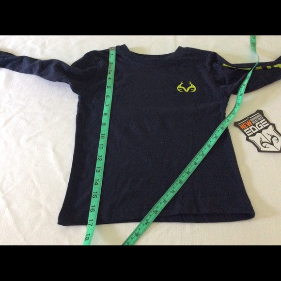 RealTree Boys Size 4 Long Sleeve Shirt Navy camo hunting - Picture 6 of 7